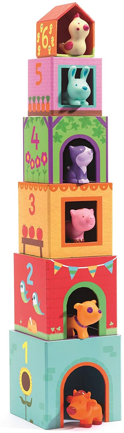 Djeco topanifarm cubes for sales infants